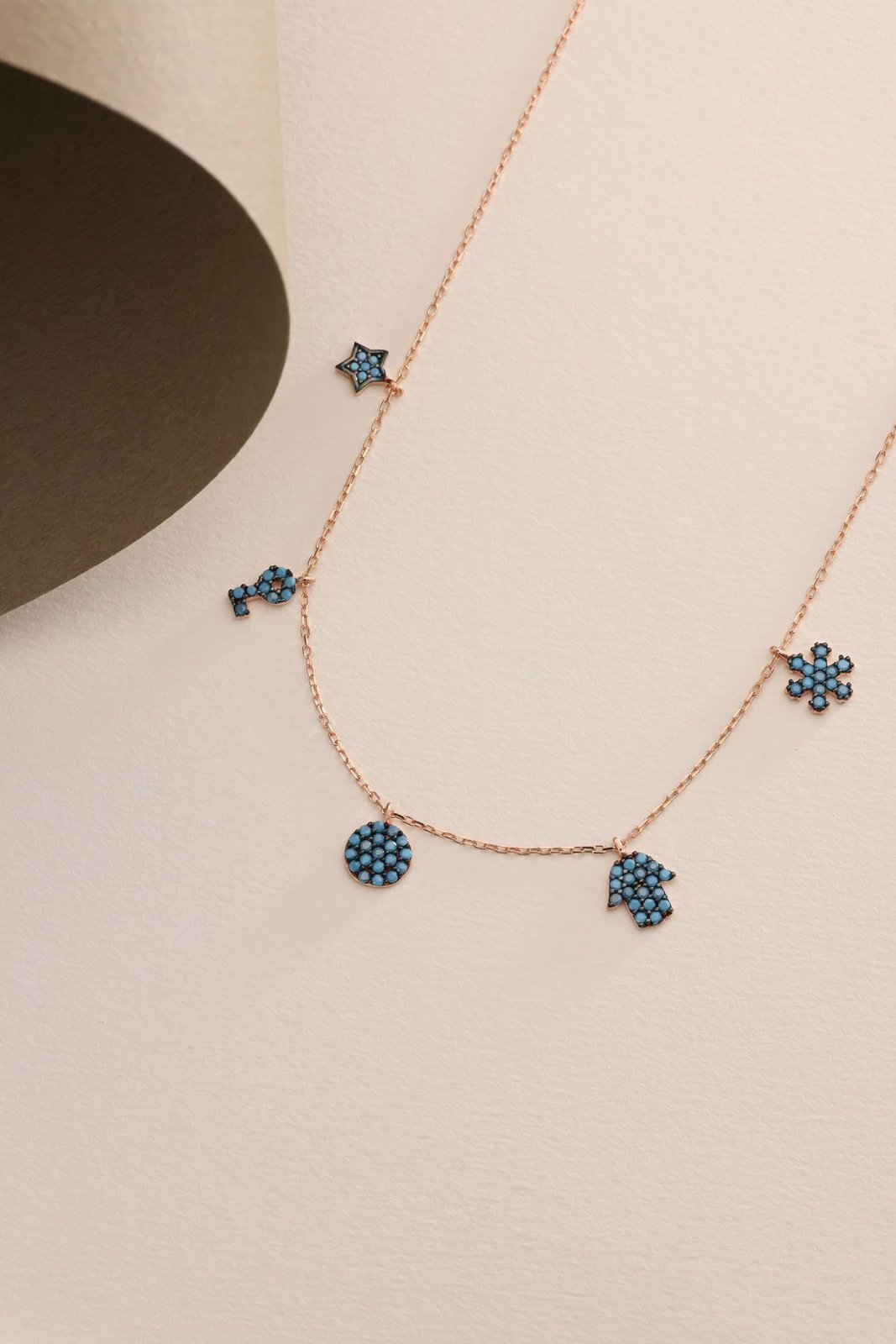 Qafore argjendi Jumeon, ngjyrë rozë e kaltër, NRZ999824