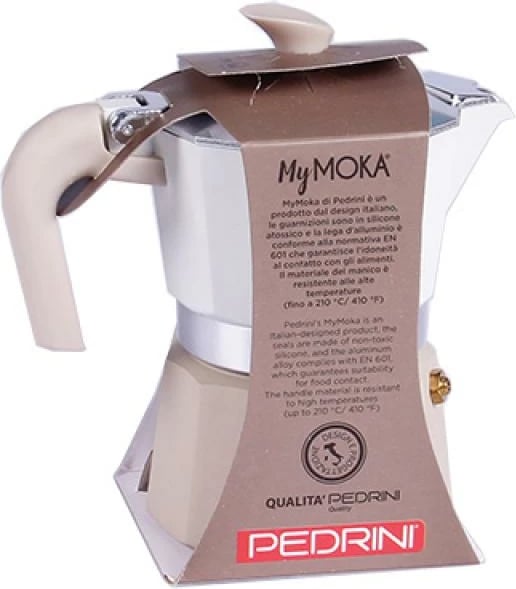 kafetiere moka, Pedrini, MyMoka 02CF168 Color 2025, 3 filxhanë, alumin i lyer, shumëngjyrëshe