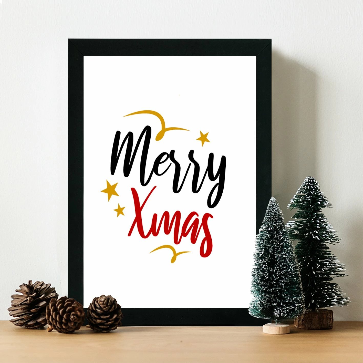 Pikturë dekorative me kornizë MDF, shumëngjyrëshe, Wallity, SC491