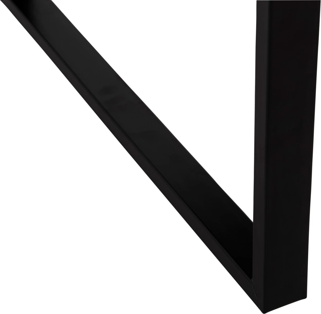 Tavolinë kafeje, FH9585.01, sipërfaqe tavoline MDF, ngjyrë mermeri të zi, bazë metalike e zezë, 120x60x46H cm