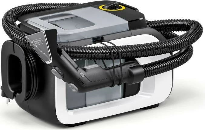 Pastrues me ujë dhe tharje Karcher SE 3 Compact, 1.7L, 500W, zi/bardhë