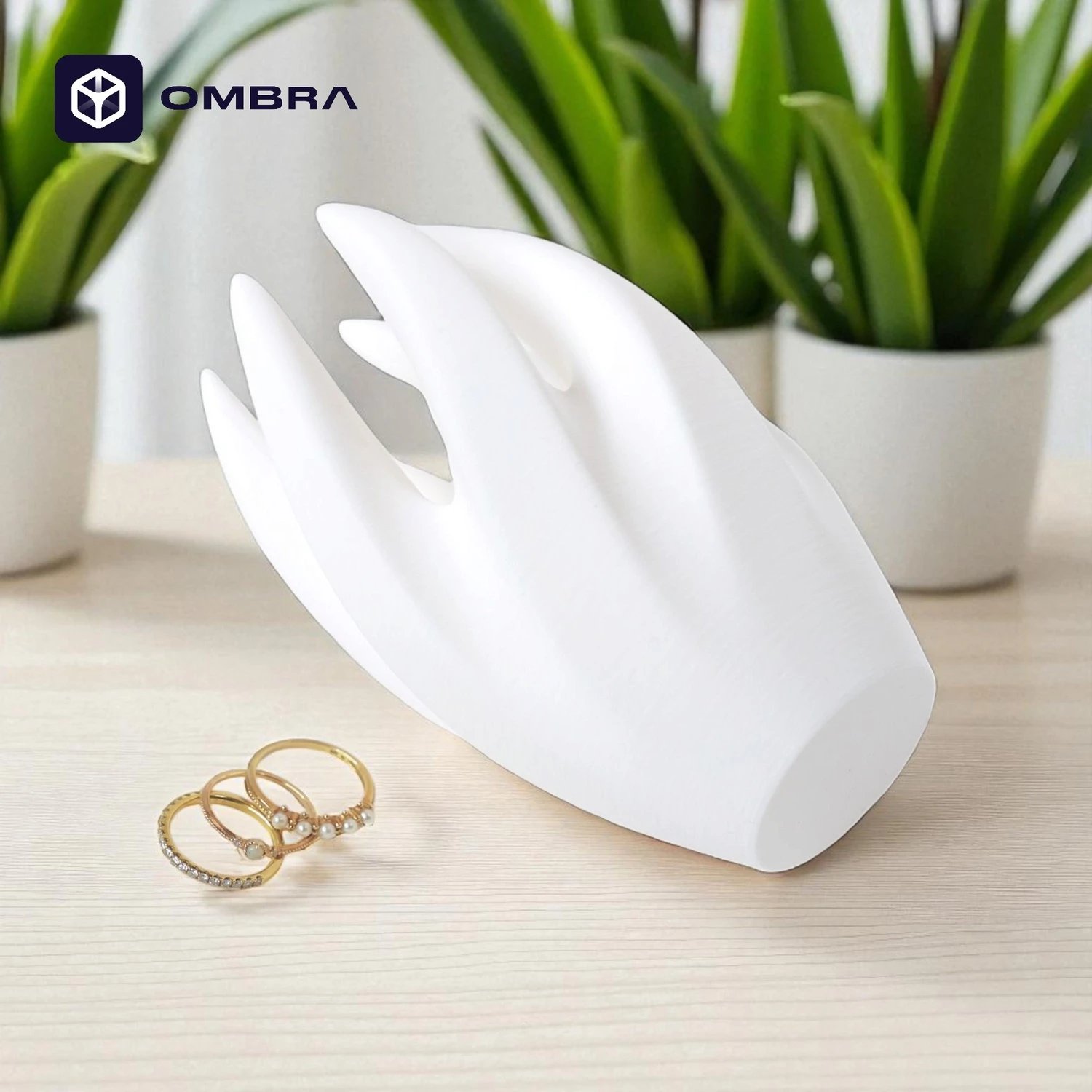 Mbajtëse dekorative aksesore si Unaza, e bardhë