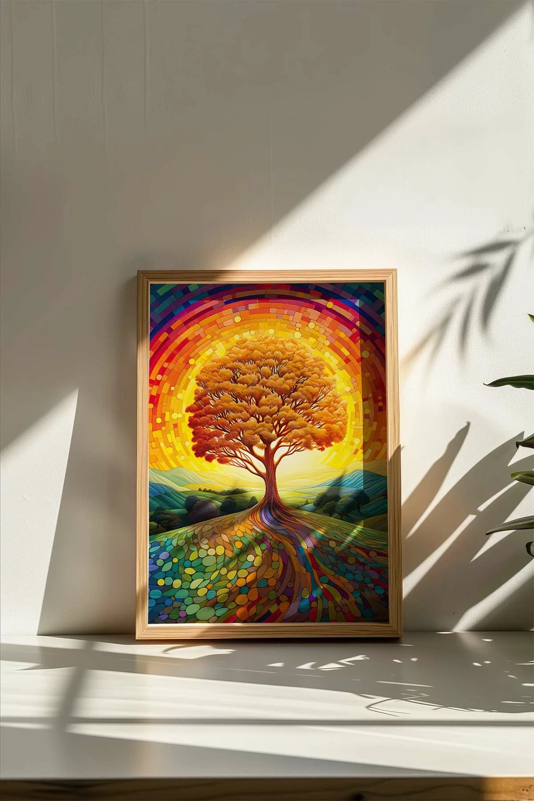 Pikturë dekorative me kornizë, shumëngjyrëshe, Wallity, Mscartmdl8, 33x48cm