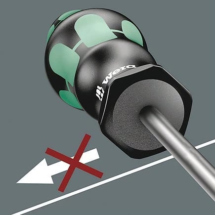 Set kaçavidash Wera 367/7 TORX HF, 7 copë, 680g, e zezë/e gjelbër