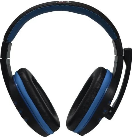 Kufje me mikrofon Rebeltec REVOL, 3.5mm minijack, Stereo, të zeza/blu