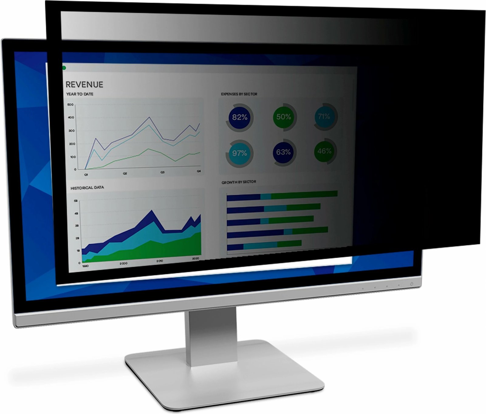 Filtër privatësie për monitor 3M PF170C4F, 17 inç, 5:4, i zi