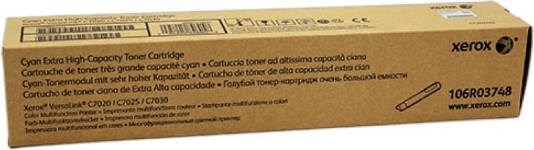 Toner Xerox 106R03748 kapacitet i lartë për VersaLink C7020/C7025/C7030, cyan