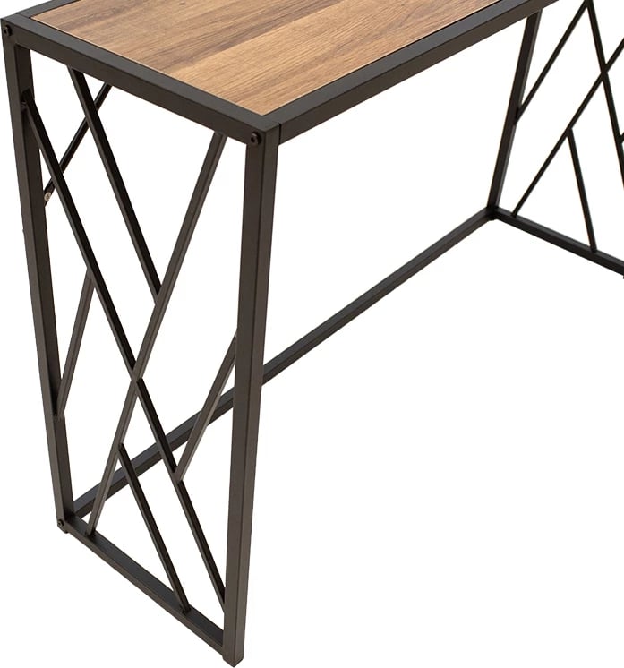 Konsol Ivy, ngjyrë arre - e zezë, 120x35x75cm