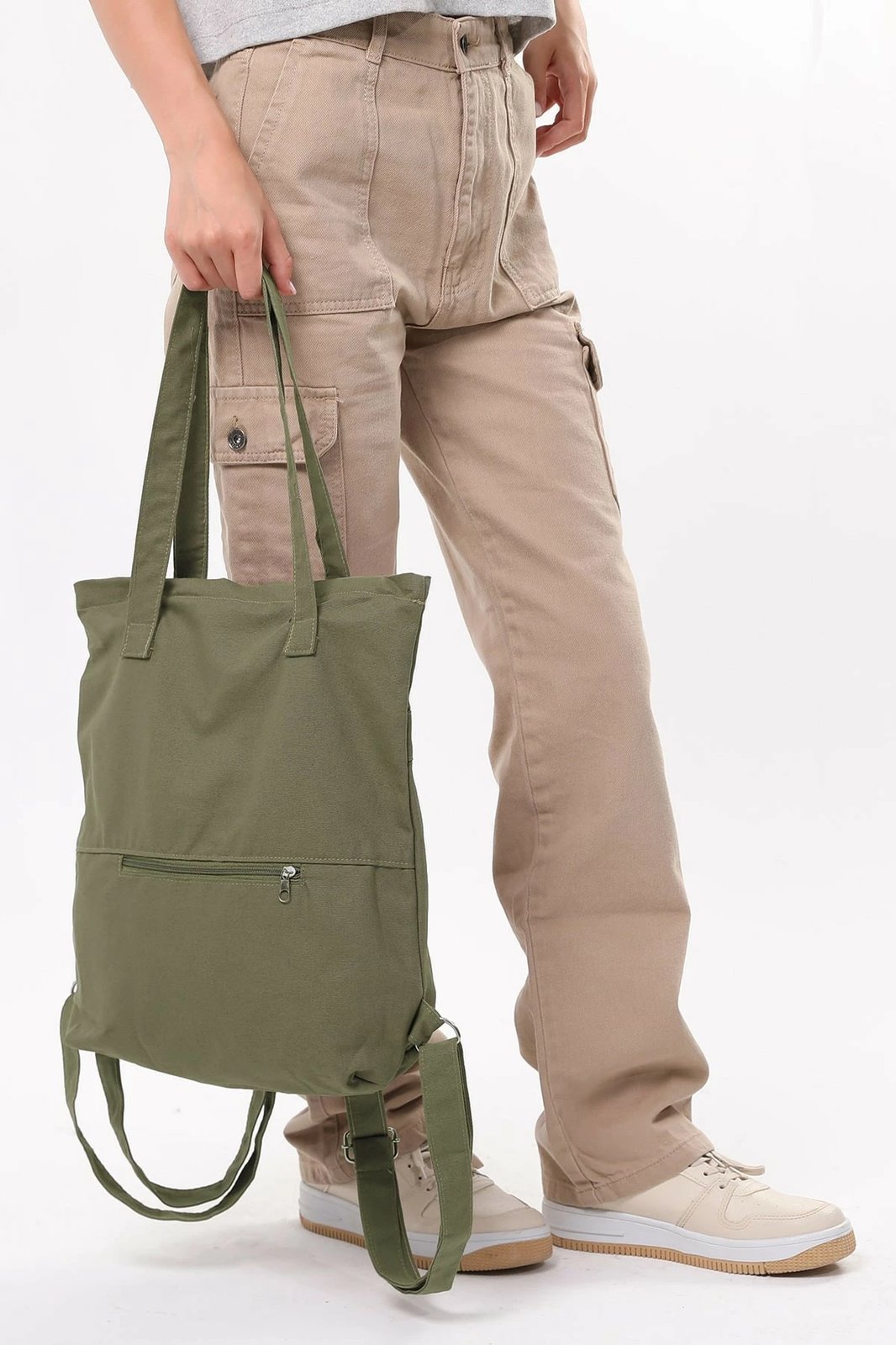 Çantë tote ngjyrë e gjelbër e errët, Zoozie Bags, 2101