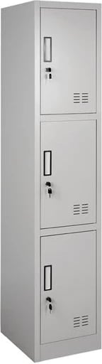 Kabinet metalik me 3 dollapë & kyçje FH5635 38x45x185 cm