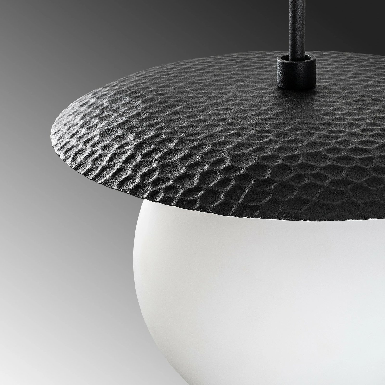 Llambë tavani Opviq, Anemon - 13808, metal i zi, gotë, lartësi e rregullueshme