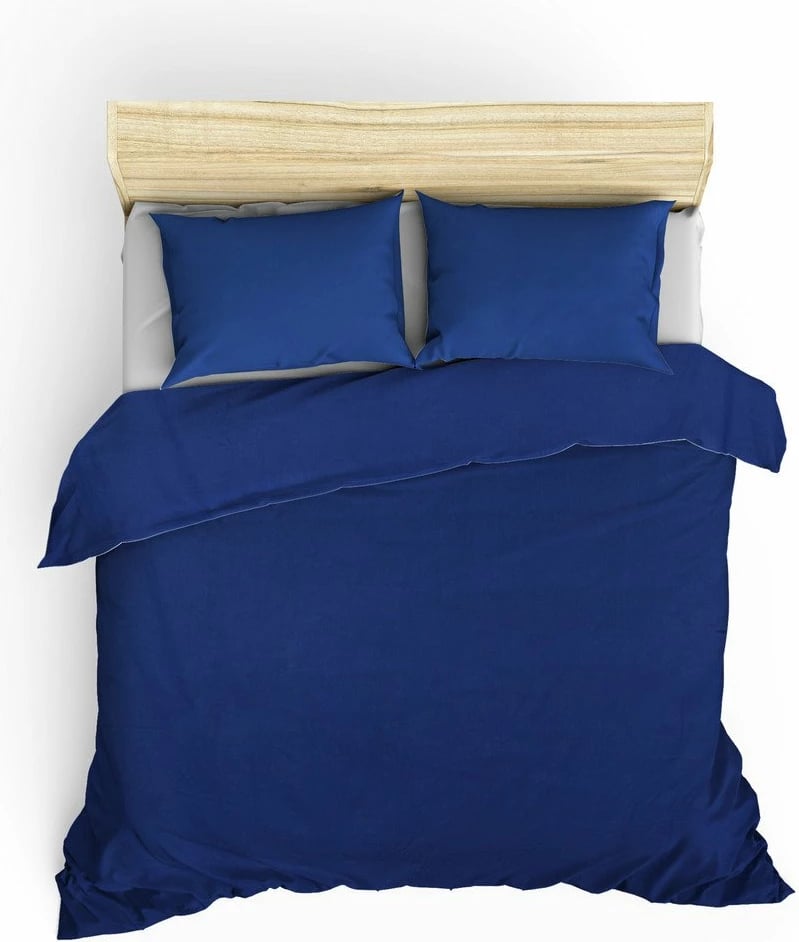 Set mbulesë jorgani njëpersonale Ranforce, ngjyrë kaltër e errët, L'essentiel