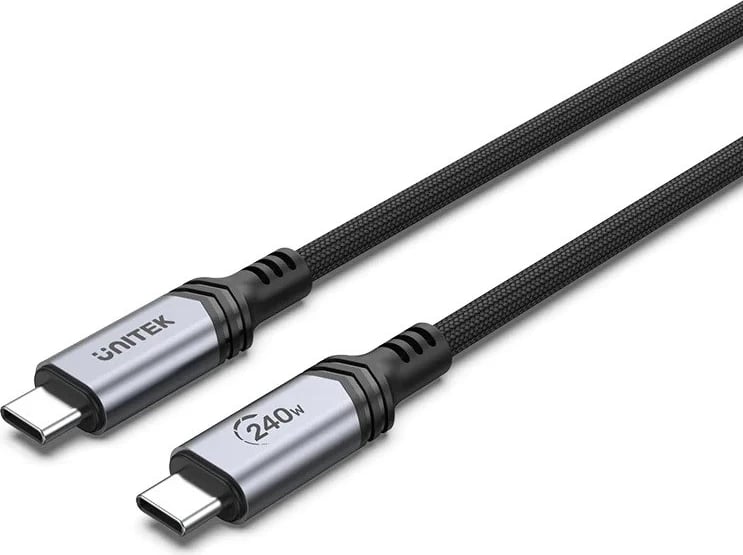 Kabllo USB-C UNITEK, 240W, 2 metra