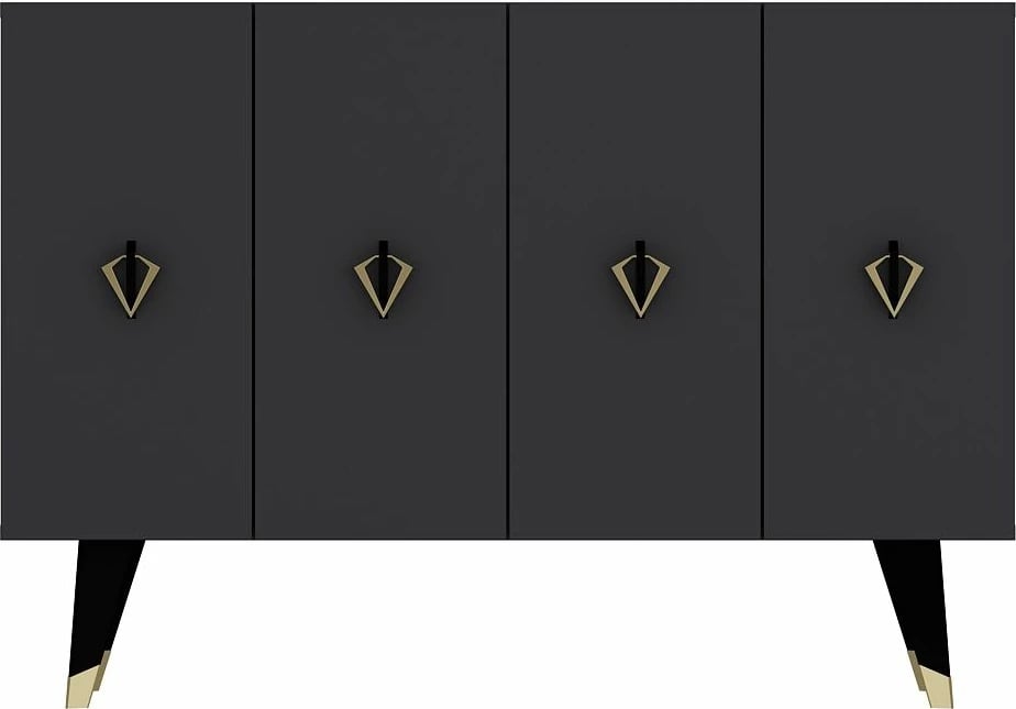 Konsol Skye Decor, anthracite, e zezë, e artë, 8164KM-32