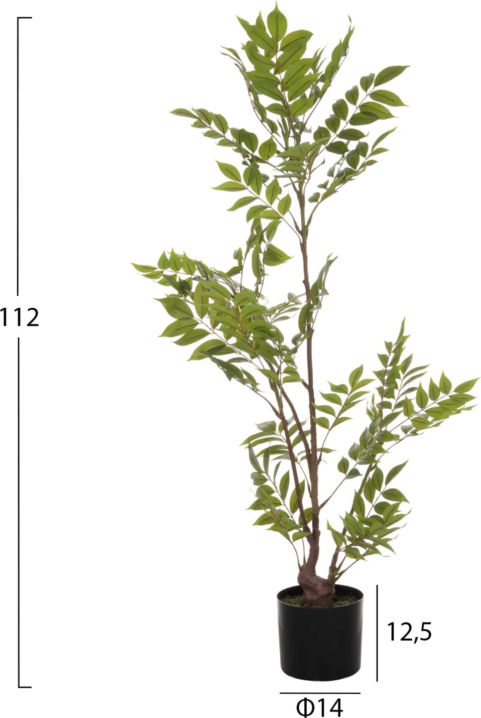 Bimë sintetike dekorative në vazo, FH4005, pemë e rastësishme, 112H cm