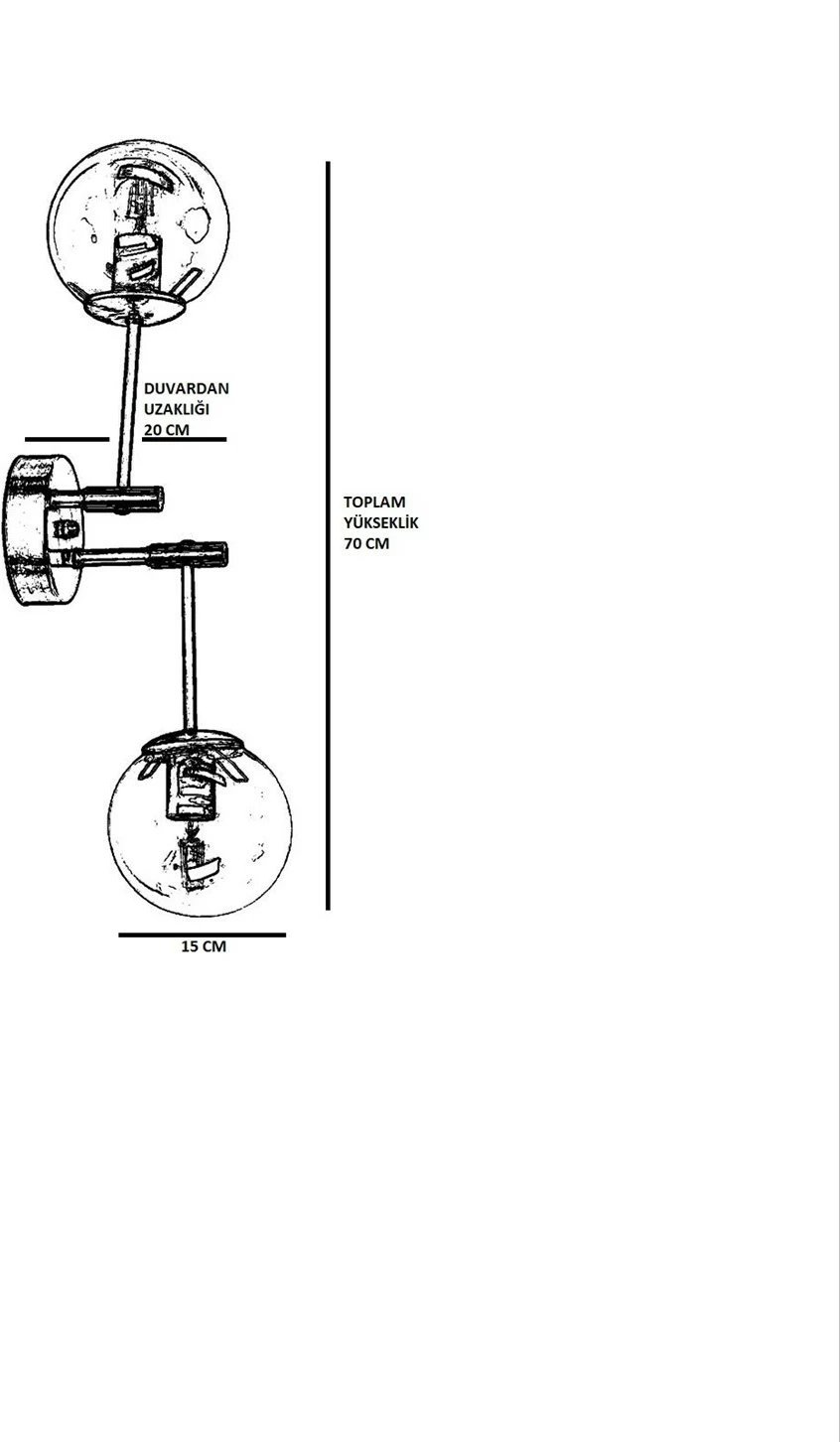 Llambë muri Opviq, 8509-1, ngjyrë e zezë dhe fume