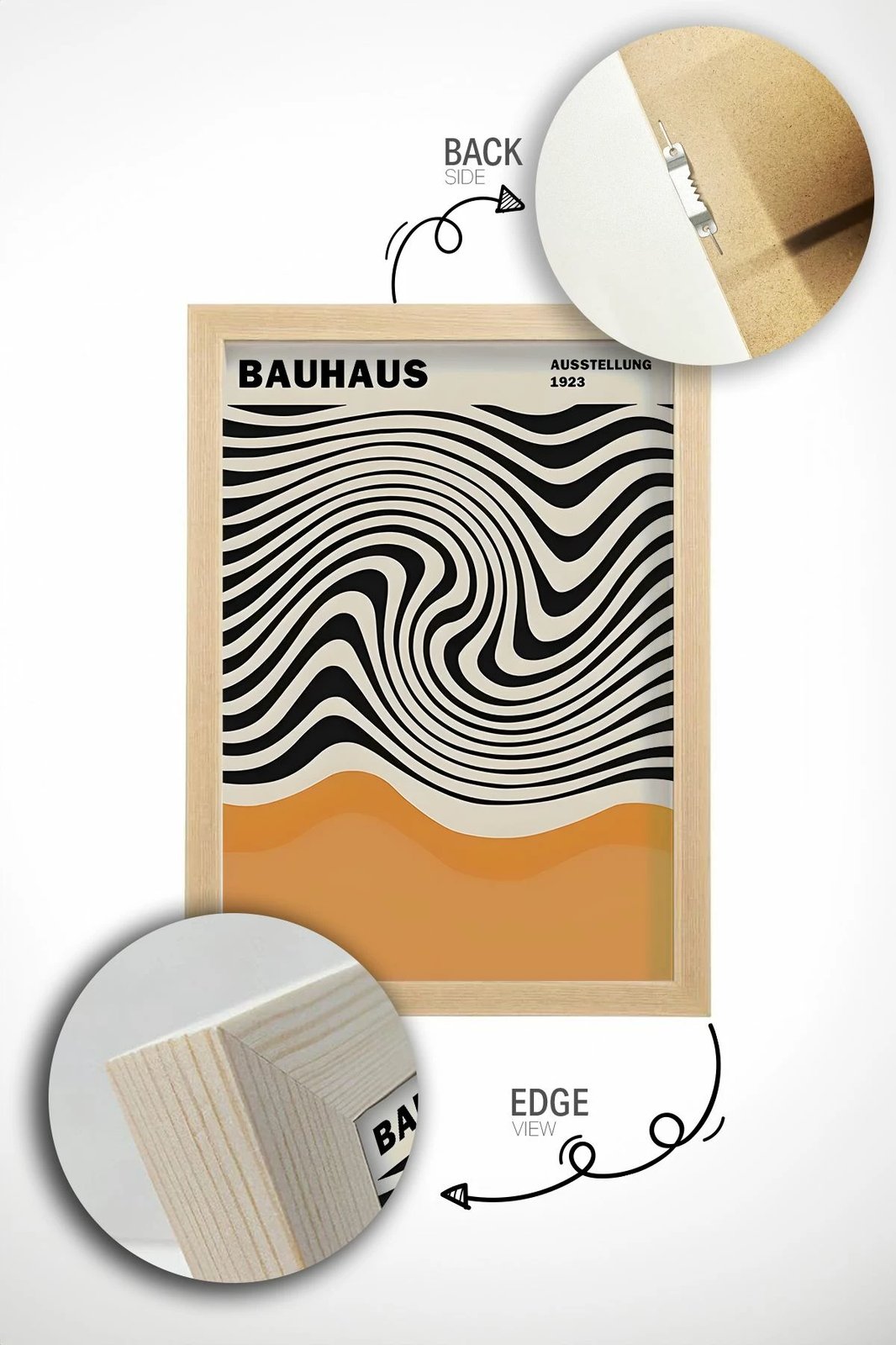 Piktura dekorative me kornizë (6 copë), Wallity, Artsycllct7