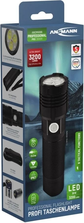 Elektrik dore ANSMANN Pro 3000R, LED, i zi