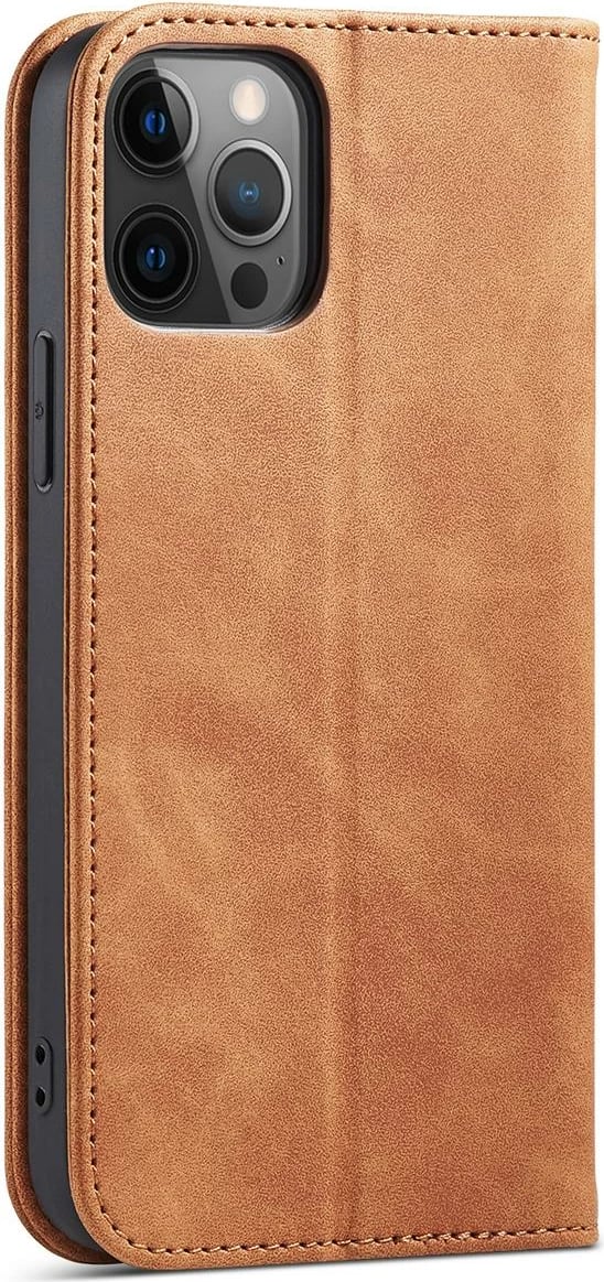 Mbështjellës Hurtel Magnet Fancy Case për iPhone 12 Pro Max, me portofol dhe mbajtëse, Kafe Mbështjellës Hurtel Magnet Fancy Case për iPhone 12 Pro Max, me portofol dhe mbajtëse, Kafe