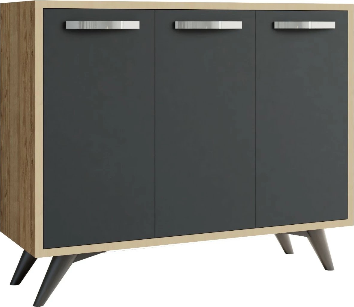 Dollap multifunksional Hanah Home, Piffa, ngjyrë lis dhe antracit