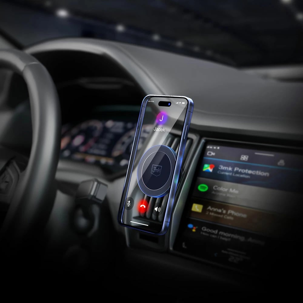 Mbajtës magnetik për celular 3mk MagHolder, për grilë të ajrit, i zi