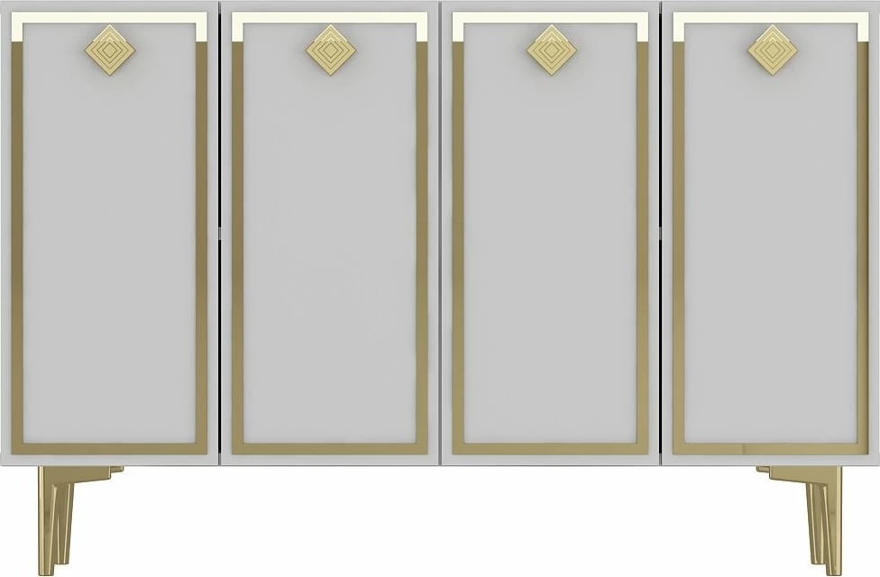 Konsolë Skye Decor, e bardhë dhe ari, 8159KM-1