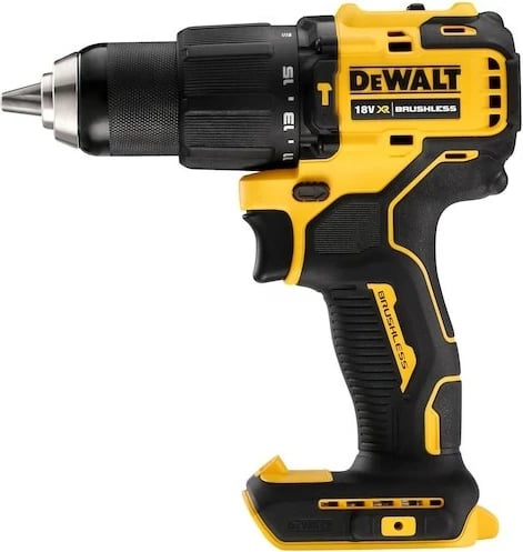 Aku-shurubullues DeWALT DCD709N-XJ, brushless, 18V, Li-Ion, zi/verdhë