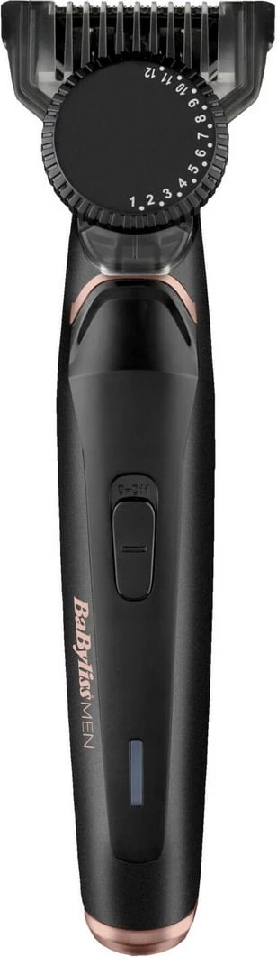 Trimer mjekre, BaByliss T885E, 24 nivele 0.5–12 mm, pa tel dhe me kabllo, autonomi 60 min, i zi