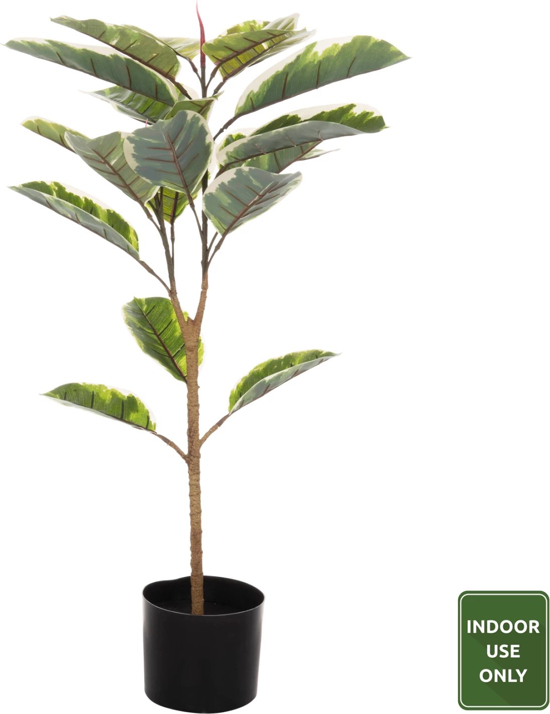Bimë sintetike dekorative në vazo, FH7972, gjethe lisi, 85H cm