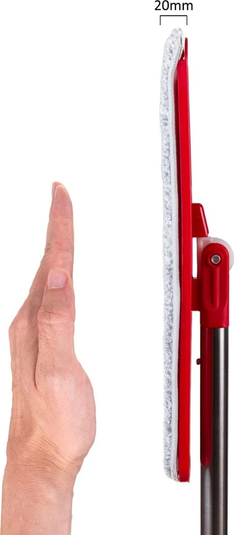 Fshesë dore lëvizëse kovë + shtyllë teleskopike + 2 x jastëk me mikrofibër 5,7 l koke rrotulluese XXL