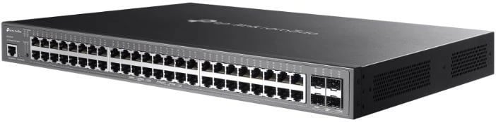 Switch i menaxhuar TP-LINK SG3452XMPP, 48 porta gigabit, 4 porta SFP+, rackmount, i zi