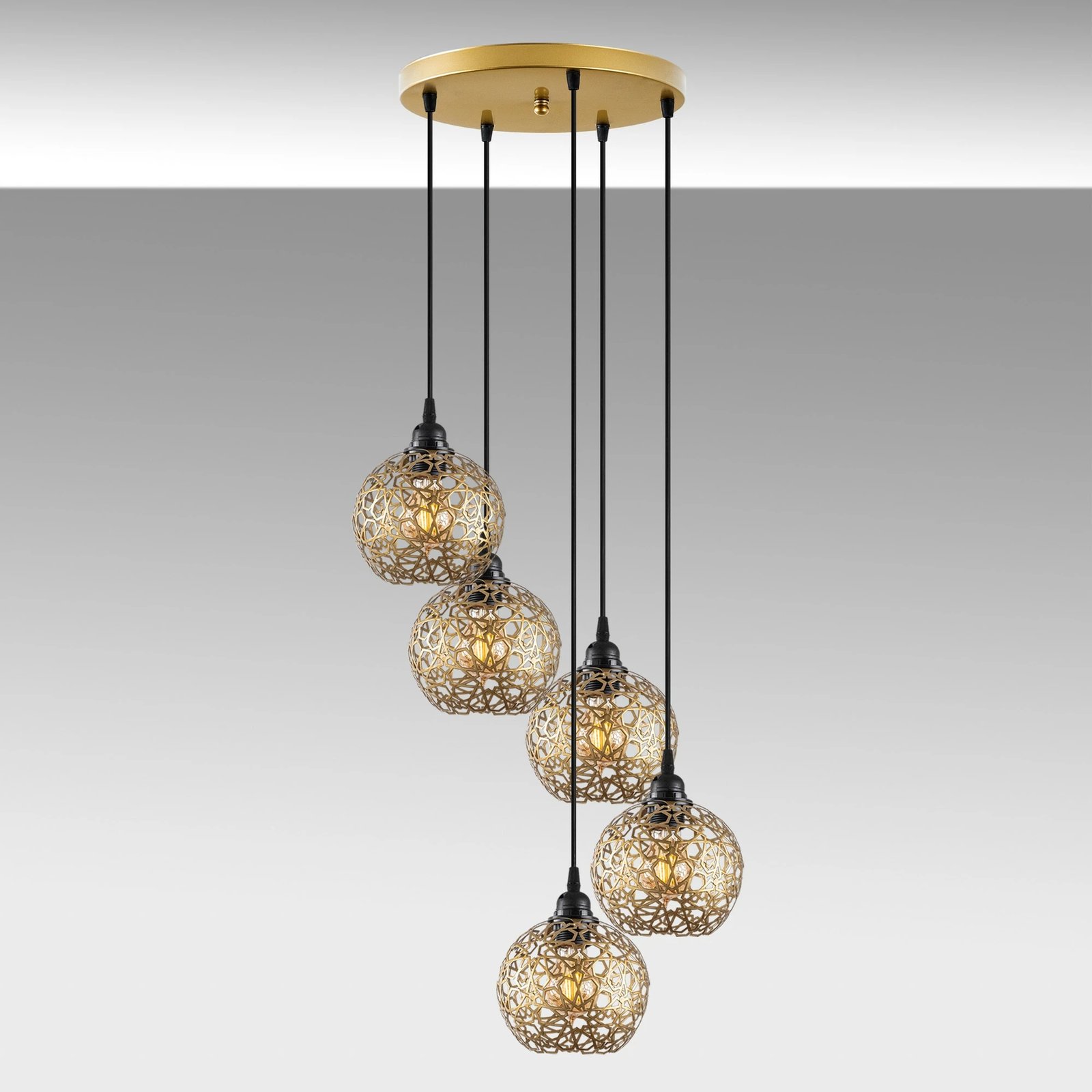 Llambë tavani Opviq Selcuklu, e zezë, MR-790-1