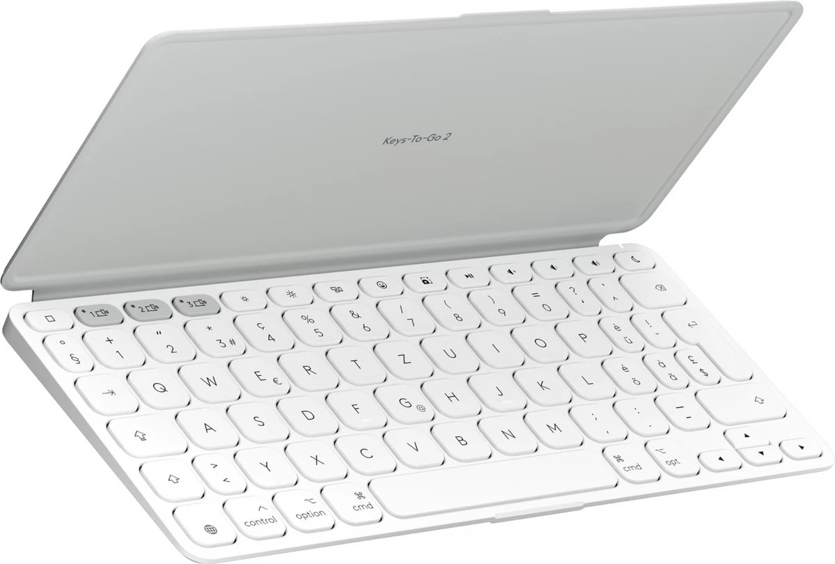 Tastierë, Logitech Keys-To-Go 2 920-012965, GER layout, standard, gri e çelët