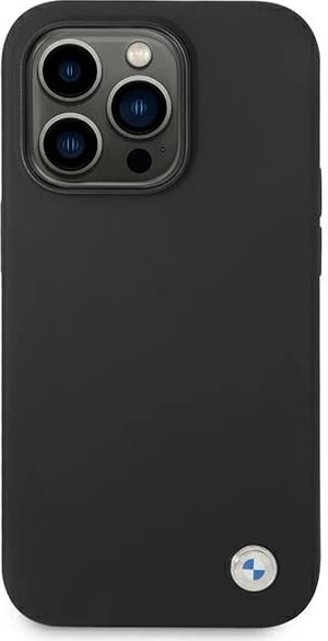 Mbështjellës BMW BMHCP14XSILBK për iPhone 14 Pro Max 6.7", silikon, i zi