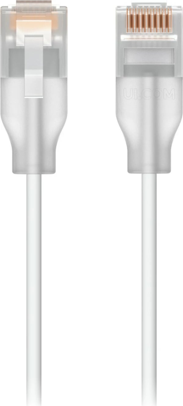 Kabëll Ubiquiti UACC-Cable-Patch-EL-1M, Cat6, 1m, i bardhë