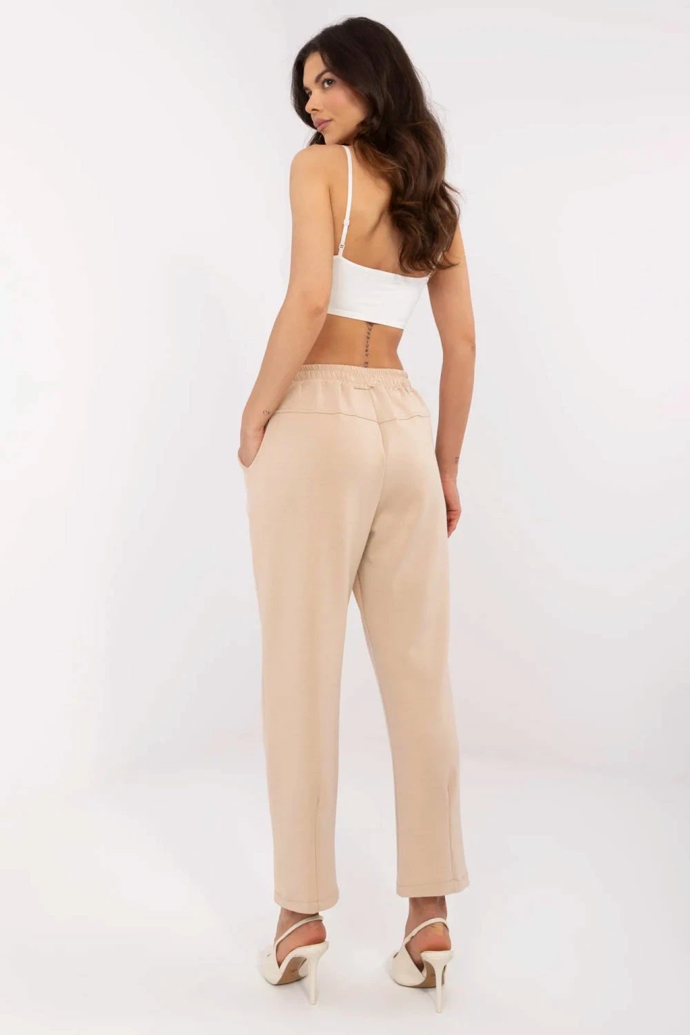 Pantallona sportive Italy Moda 210952, bezhë