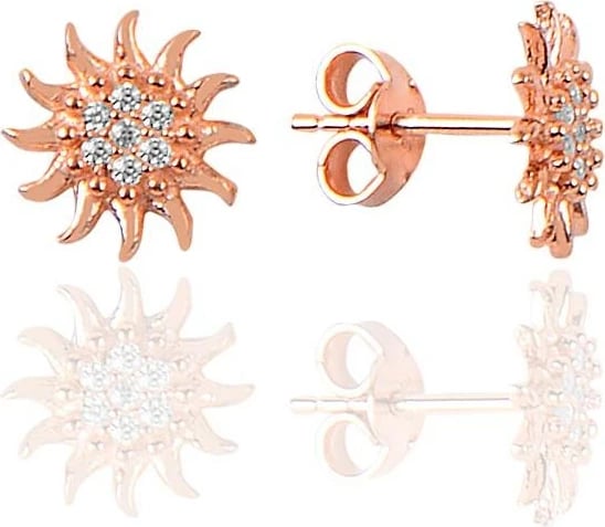 Vathë argjendi Jumeon, ngjyrë ari rozë, 9mm, 8966