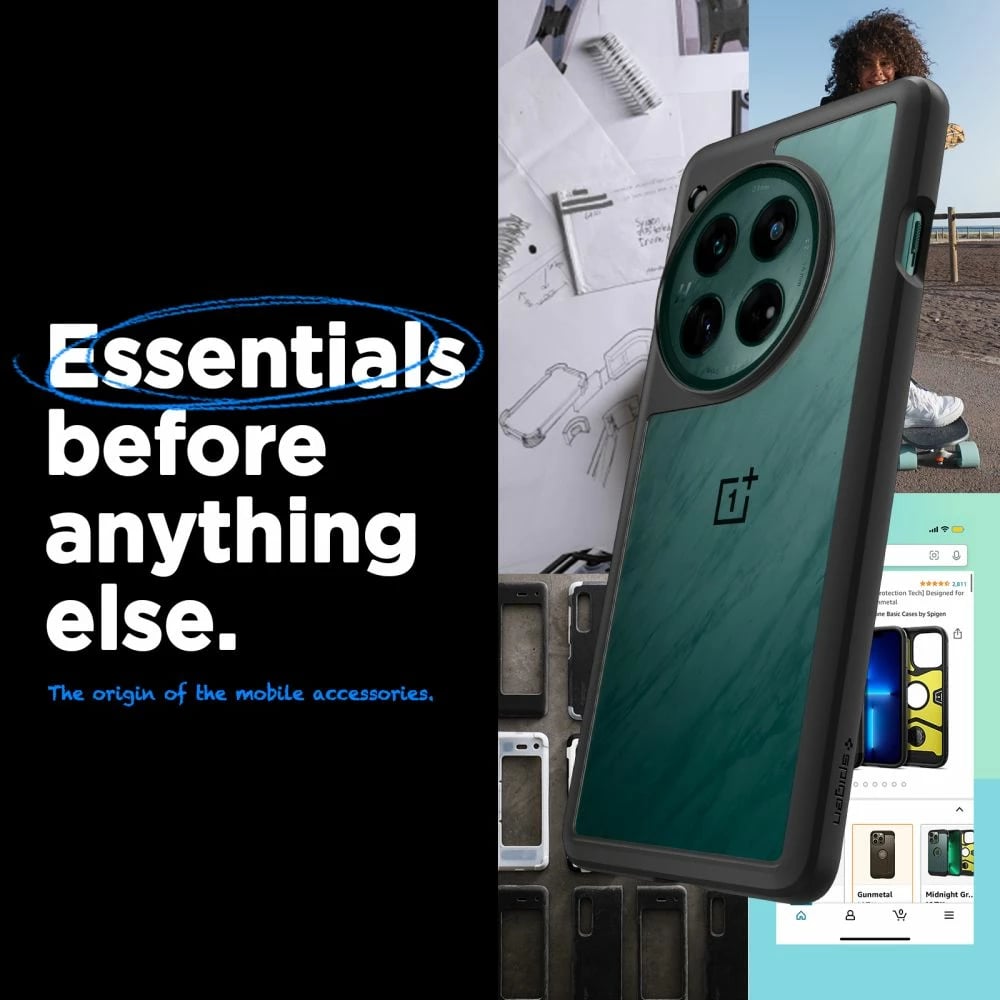 Mbështjellës Spigen Ultra Hybrid për OnePlus 12, Matte Black