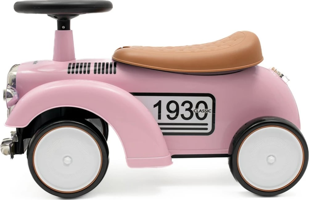 Makinë ecëse për fëmijë, Baby Mix, Retro, dizajn klasik, rozë