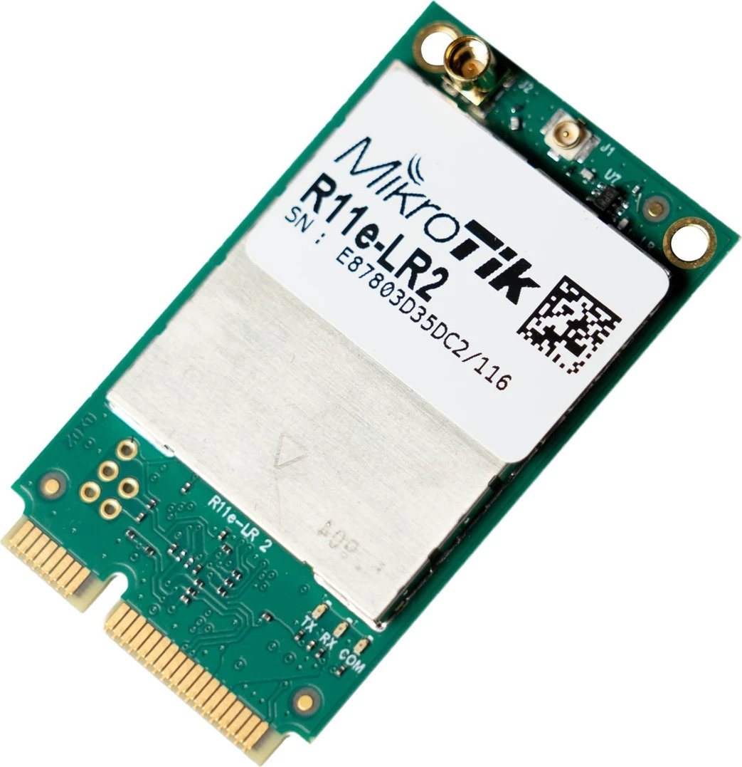 Kartelë MikroTik R11e-LR2 miniPCI-e, 2.4GHz, Gjelbër