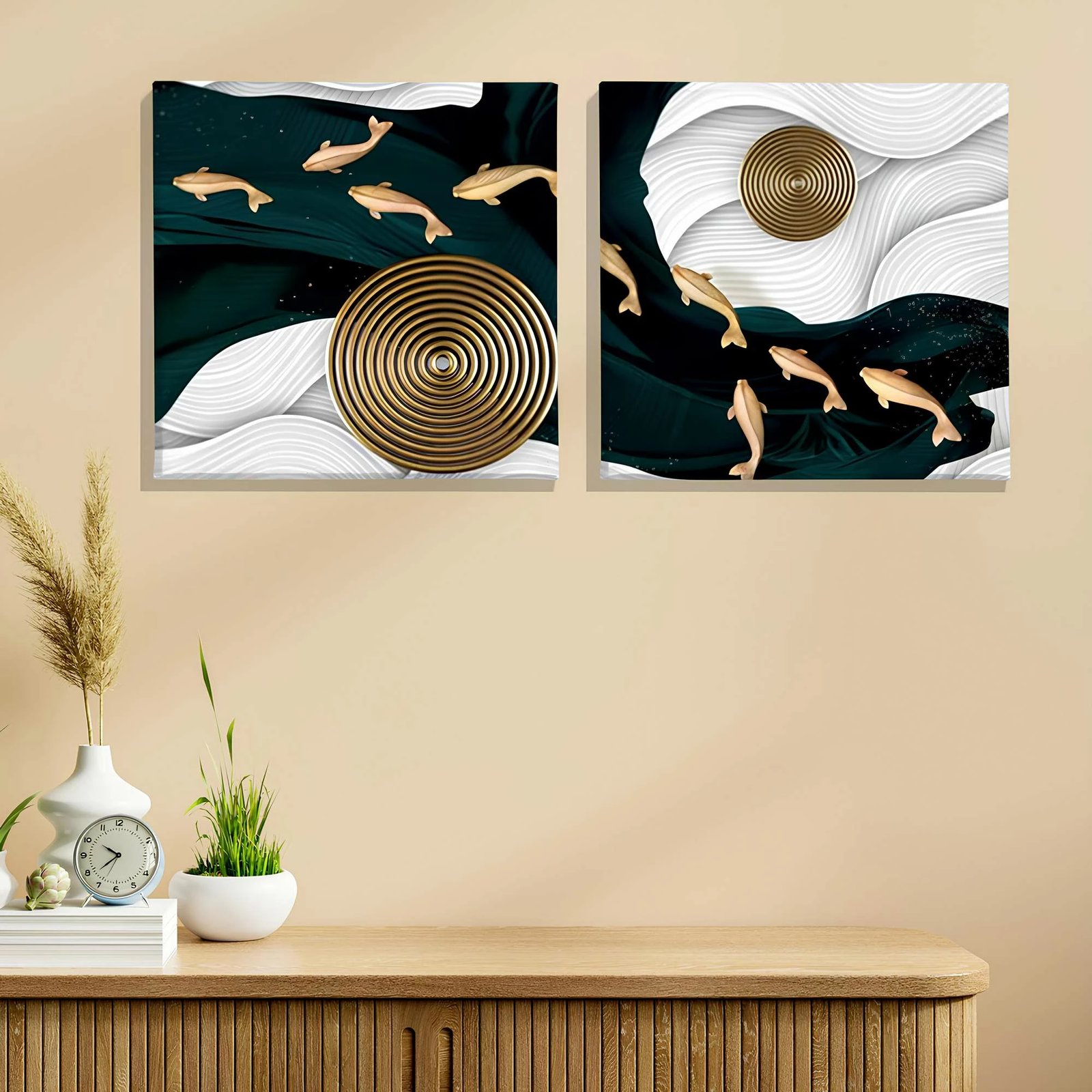 Pikturë dekorative në kanavacë (2 copë), Wallity, ASR_CNV2-20, 30x30