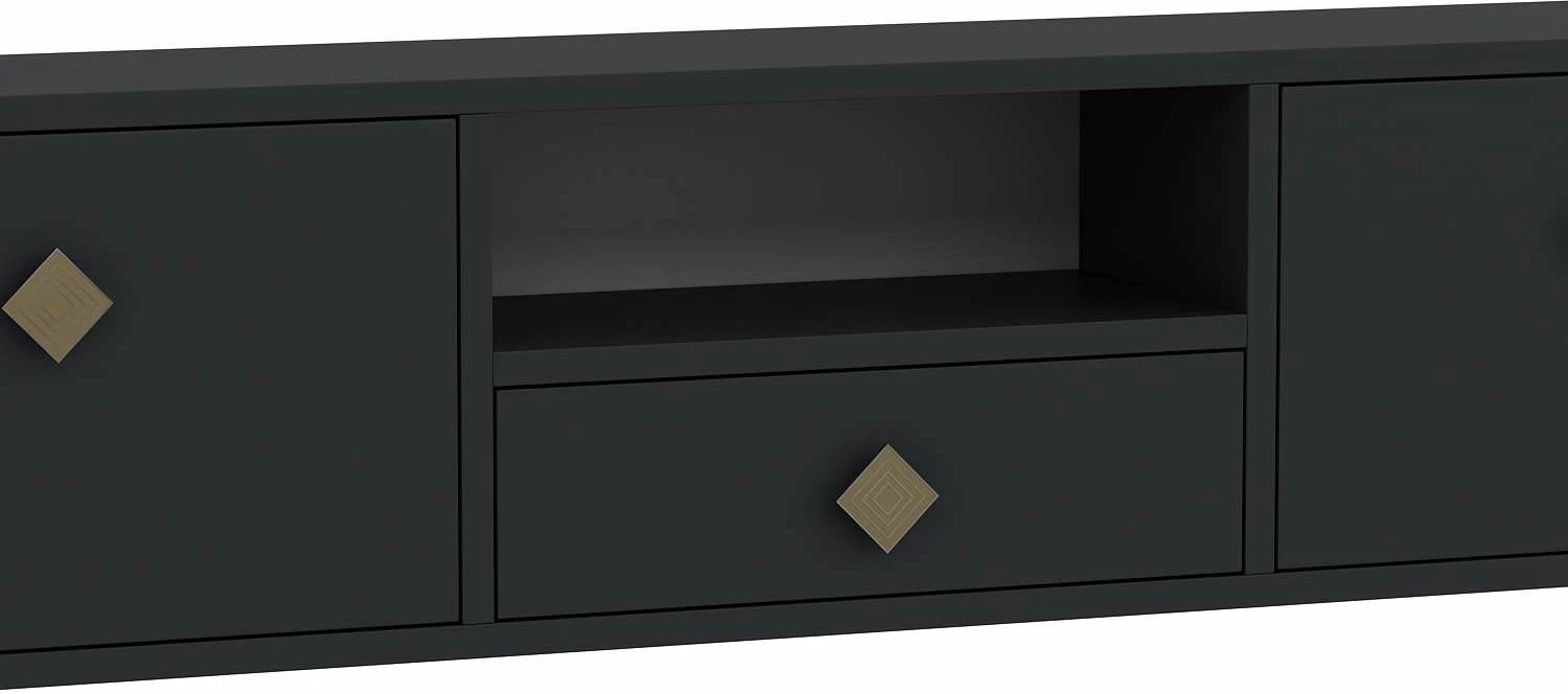 Komodë TV Skye Decor, anthracite, gold, 1305-DROP-1