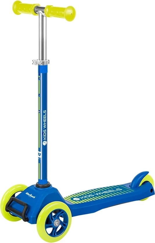 Hulajnoga për fëmijë Rebel Kids Wheels ZAB0121Y, 3 rrota, e verdhë/blu