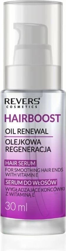 Serum për zbutjen e majave të flokëve me vitaminë E Revers, 30ml