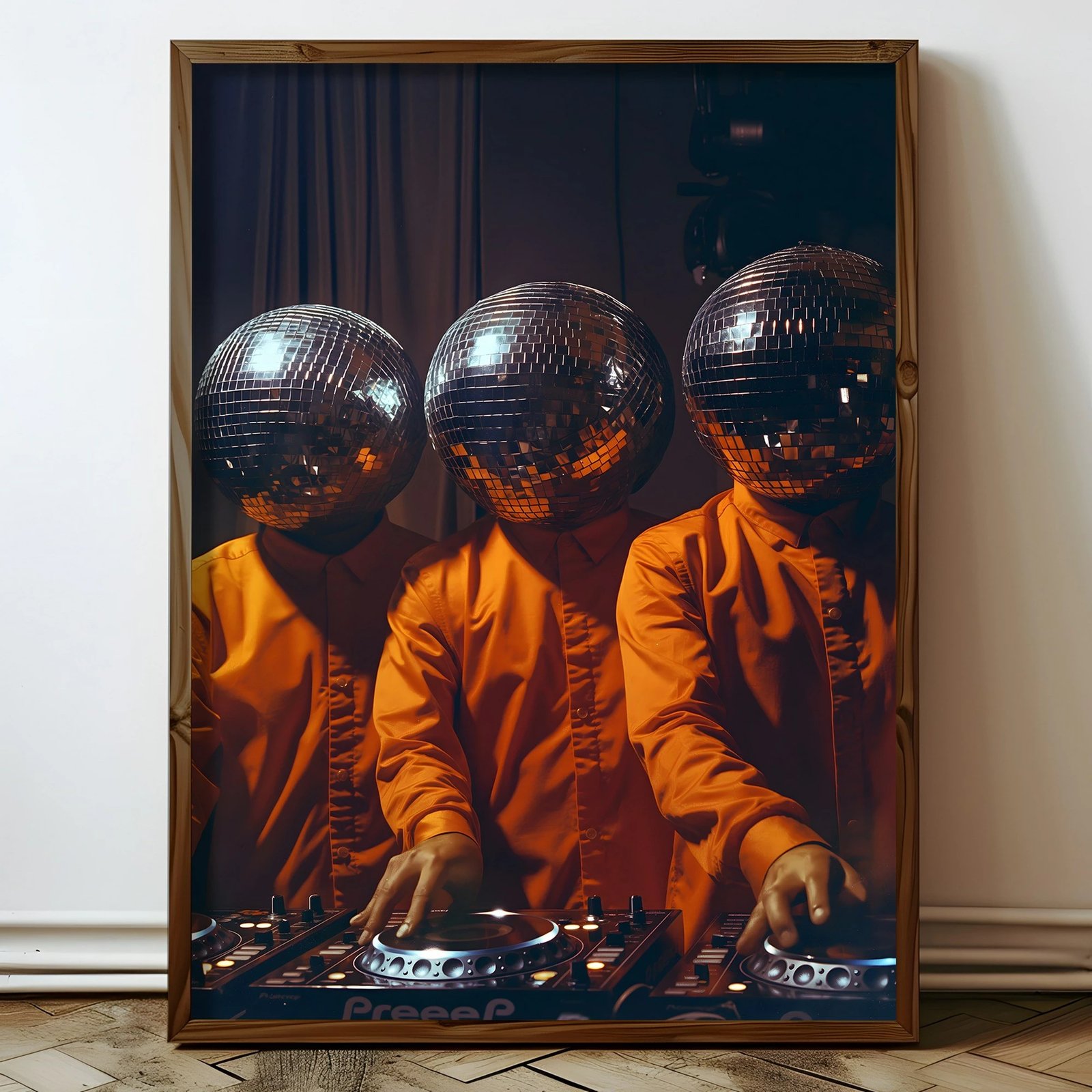 Pikturë dekorative me kornizë MDF, shumëngjyrëshe, HUM092, 50x70x3.5cm