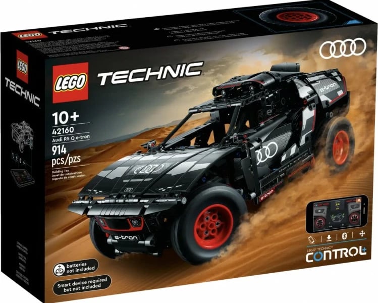 Set ndërtimi LEGO Audi RS Q e-tron, 10 vjet, Plastikë, 914 pjesë, 1.86 kg