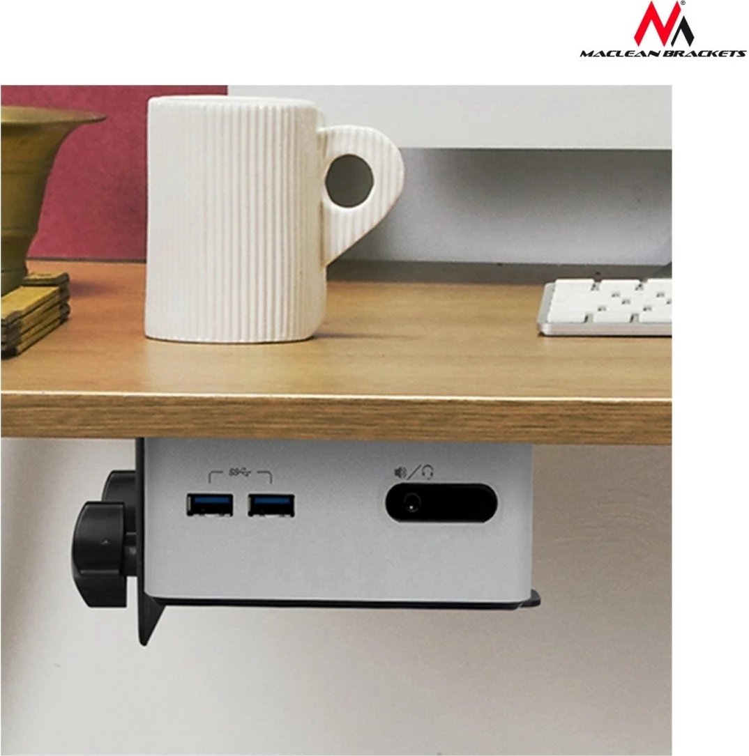 Mbajtëse universale Maclean MC-720 për mini kompjuterë, e zezë