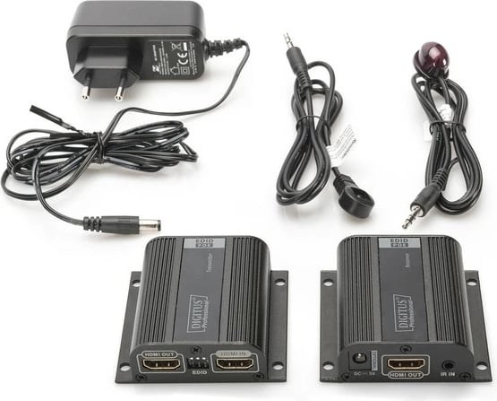 Set zgjatues HDMI Digitus DS-55100-1, 50m, 1080p, IR, i zi