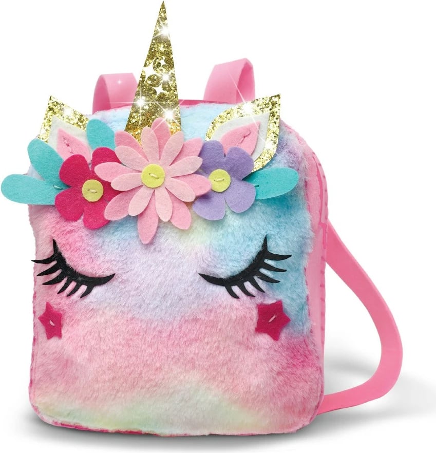 Set qepje çantë shpine Unicorn, Stnux STN7403, shumëngjyrëshe, për vajza, 23x20x6.5cm