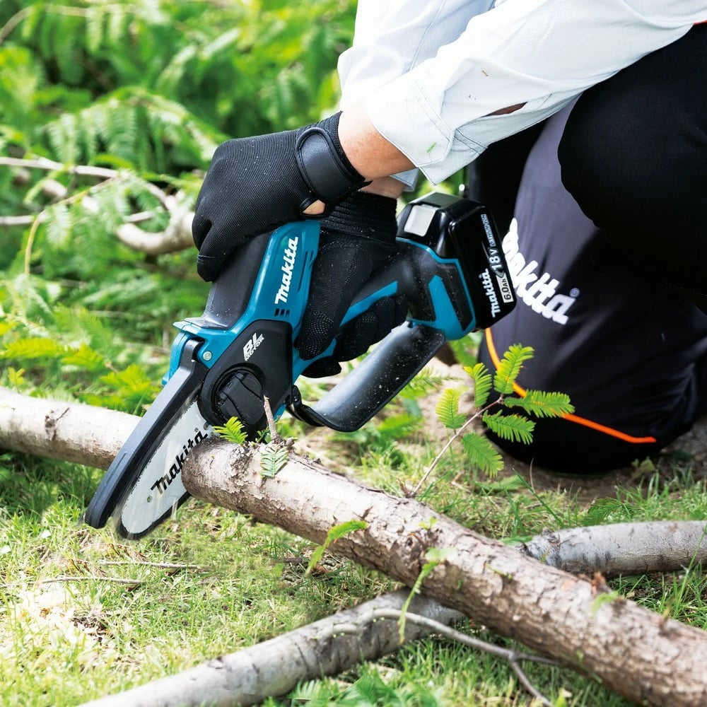 Sharrë elektrike Makita DUC101Z, 18V, 320W, 10cm, zi/kaltër